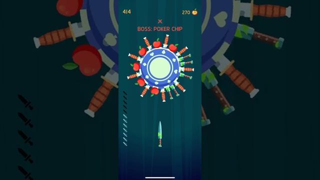 Knife hit! Покерная фишка! Сложный босс! смотреть онлайн