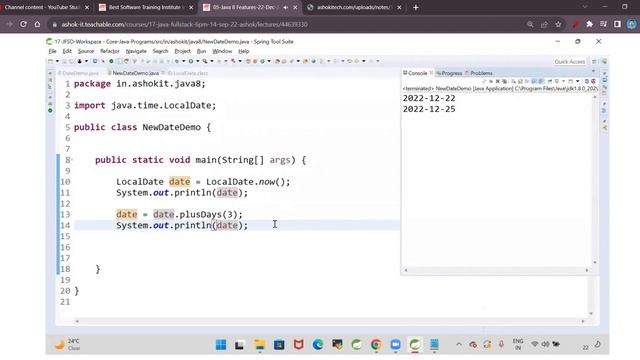 05-Java 8 Features(Data & Time API) смотреть онлайн