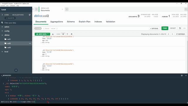 NoSQL MONGODB 몽고디비 입문강좌 #9 연산자를 활용한 검색, 문자열 포함, 배열크기,배열요소, 크기 비교 검색 смотреть онлайн