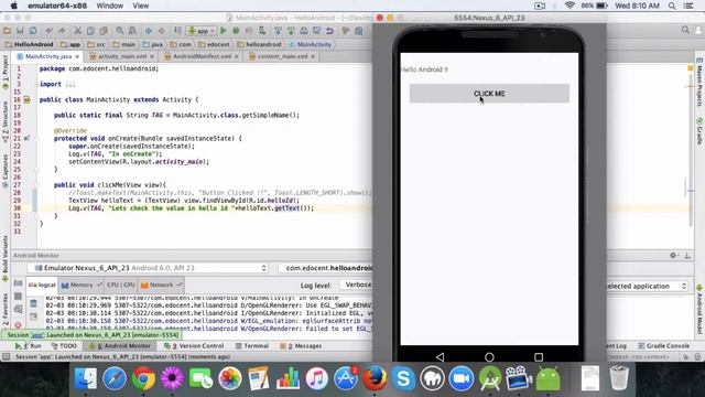 Android Basics - How to use findViewById method смотреть онлайн