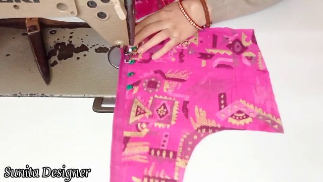 blouse back design cutting and stitching | blouse lace design | silk saree blouse design смотреть онлайн