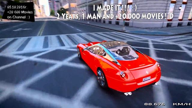 Ferrari 599 GTB - GTA WORLD YT +20 600 MOVIES | GTA MOD _REVIEW смотреть онлайн