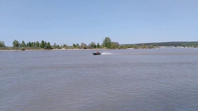 Первые испытания лодки 4.5м под мотором - болотоходом 7л.с смотреть онлайн