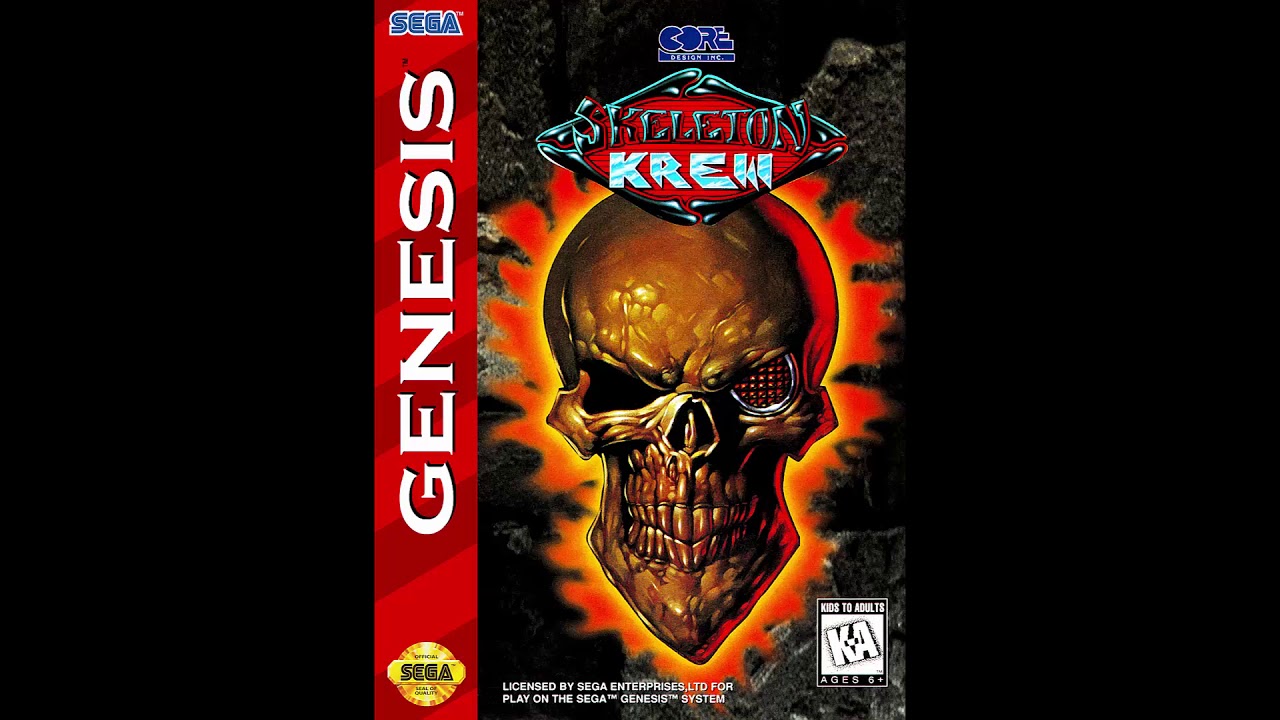 Sega Mega Drive 2 (Smd) 16-bit Skeleton Krew Полное Прохождение