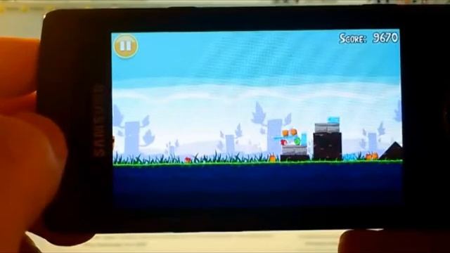 Angry Birds on Samsung Wave S8500 смотреть онлайн