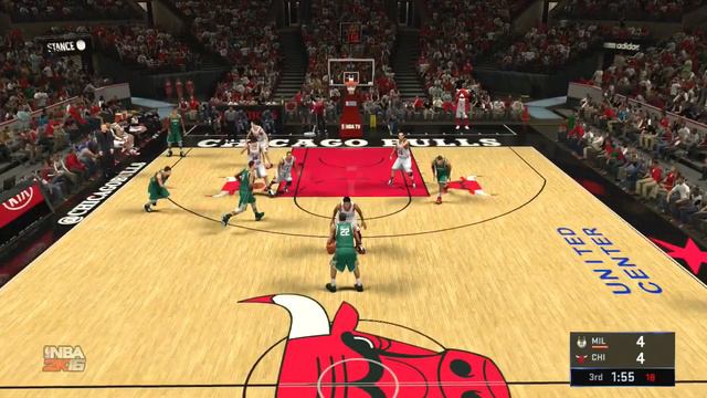 NBA 2k16 Early - Milwaukee Bucks vs Chicago Bulls Xbox 360 Gameplay смотреть онлайн