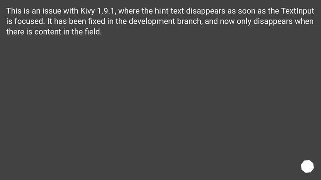 Kivy TextInput how to combine hint_text and focus смотреть онлайн