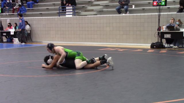 January 22, 2022 - Bowie HS - Nic Hess - Weight: 132 (Bout 1) смотреть онлайн