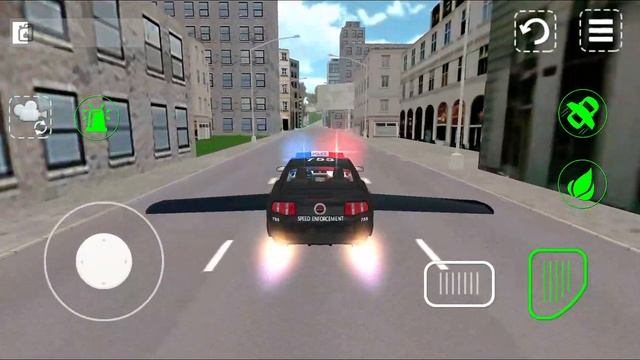 Flying Police Car Simulator #8 Uçan polis arabası / uçan araba oyunu robot araba uçan araba videosu смотреть онлайн