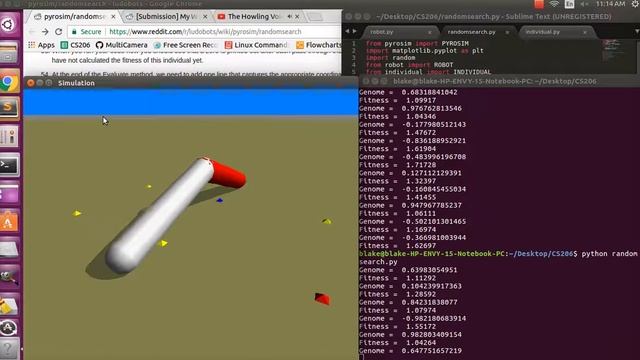 Evolutionary Robotics: Pyrosim/RandomSearch смотреть онлайн