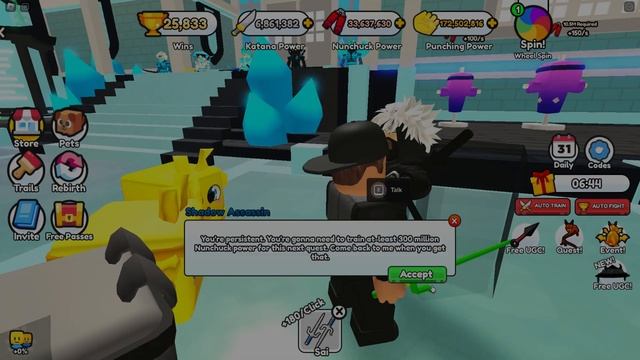 Noob with 0 Robux becomes super OP - Roblox Ninja Fighting Simulator смотреть онлайн