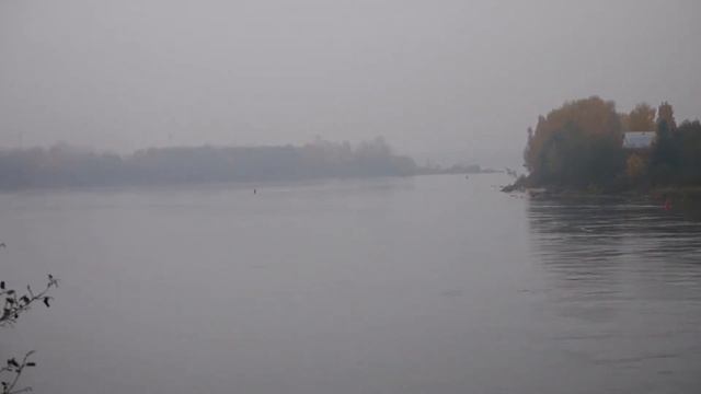 Река Нева вид с города Отрадное 20 км. от Санкт-Петербурга. смотреть онлайн