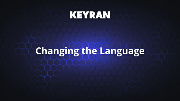 Changing the Language | Keyran
