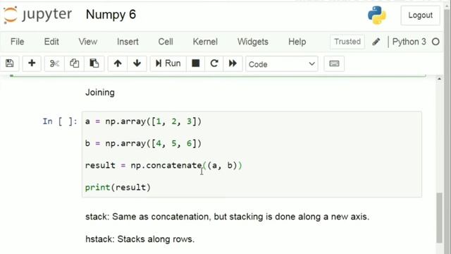 #6 Splitting and Joining in Numpy | Python NumPy Tutorial | Part 6 | Python Numpy Tutorial смотреть онлайн