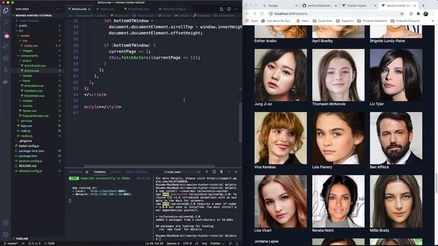 Movie Hunter App Make Pagination Using Tailwindcss Spinner and VueJs Part 14 смотреть онлайн