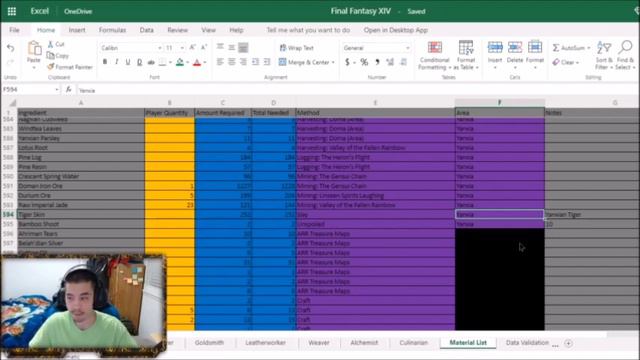My Excel File - Crafting Log Assistance | Final Fantasy XIV смотреть онлайн