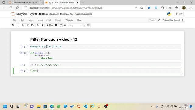 Filter Function In Python | Python Tutorials | Python Basics 2022 @youtubecreators @YouTube #python смотреть онлайн