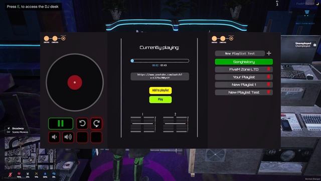 FiveM myDj Player Script | #ESX #FiveM Zone смотреть онлайн