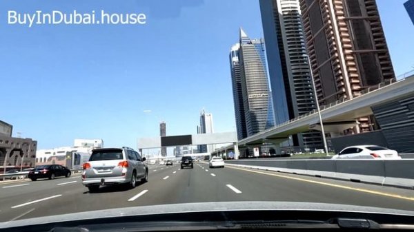 Поездка по Дубай от JLT до DownTown через шейх Заед роуд / From JLT to DownTown via sheikh Zayed rd