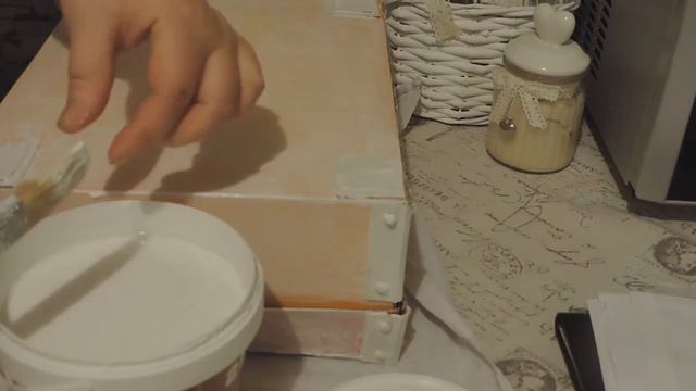 апгрейд  картонной коробки   ( мои очумелые ручки)