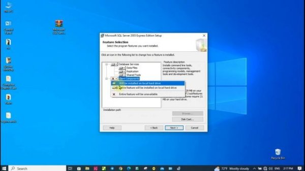 How to install SQL Server 2005 in Windows 10 PART-ONE