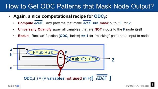 Logic Synthesis Observability Don 't Cares (30/65) смотреть онлайн