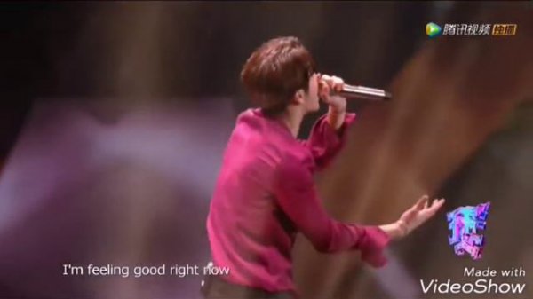 180113 Jackson Wang -  Okay + Papillon Live Performance @Tencent Open Fire 'Yin'  Concert