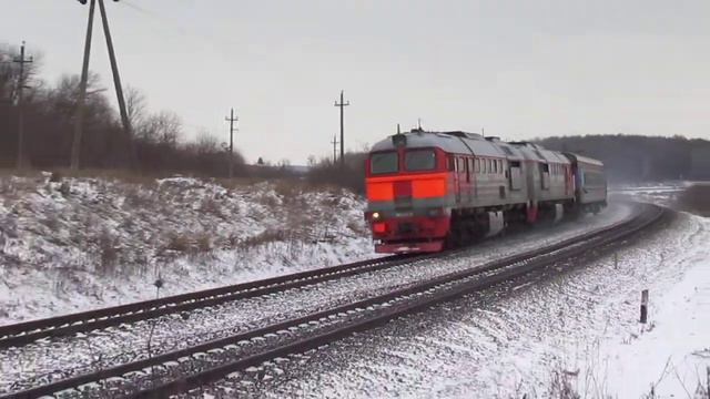 2М62у-0114 на перегоне Присады - Криволучье МСК жд. смотреть онлайн