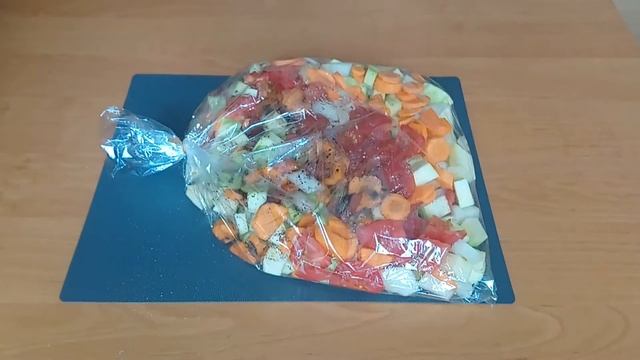 Икра из кабачков в рукаве