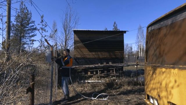 15 кВт. Подключение бытовки к электричеству. Монтаж кабеля на участке. смотреть онлайн