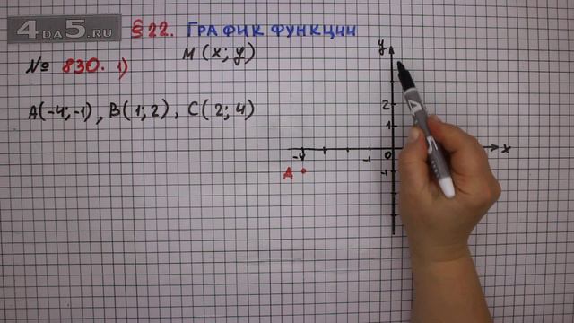 Упражнение № 830 (Вариант 1) – ГДЗ Алгебра 7 класс – Мерзляк А.Г., Полонский В.Б., Якир М.С. смотреть онлайн