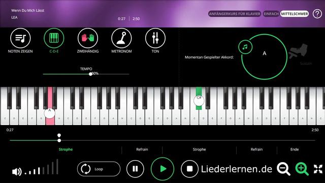 LEA - Wenn Du Mich Lässt - Klavier lernen - Musiknoten - Akkorde смотреть онлайн
