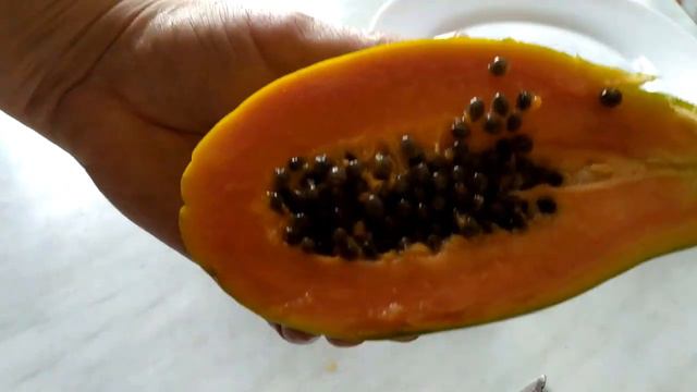 Экзотически фрукт папайя Первый раз пробую папайя Мое мнение смотреть онлайн