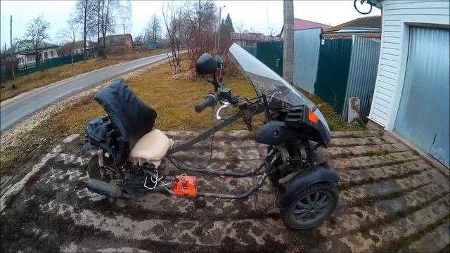 Строю трехколесный скутер ИталоКитайскоРусский вариант. смотреть онлайн