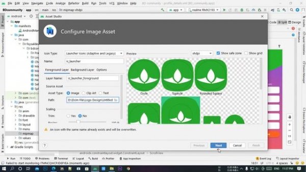 Fix Android resource linking failed in Android Studio