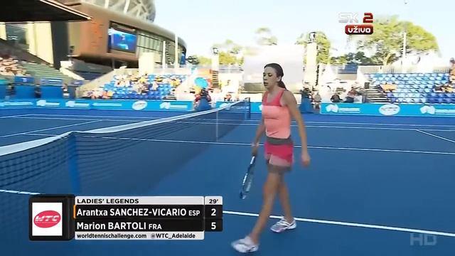 Arantxa Sanchez Vicario vs Marion Bartoli FULL MATCH HD World Tennis Challenge 2016 смотреть онлайн