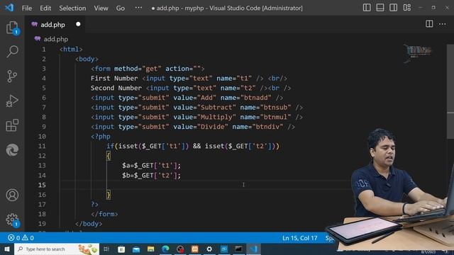#10| isset() Function | Handling Multiple Button in a Form | PHP Tutorial in Hindi смотреть онлайн