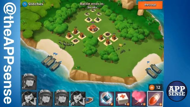 Stitches (15) Single Player Island - Boom Beach Walkthrough смотреть онлайн