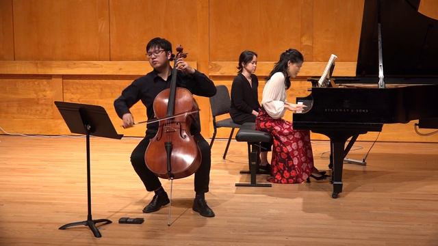 Zhihao Wu, cello, performs Rachmaninoff Sonata for Piano and Cello in G minor, D. 821 - DMA recital смотреть онлайн