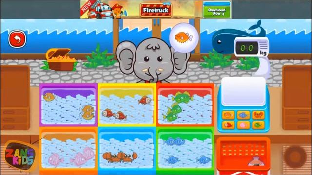 Marbel Supermarket Kids Games - a Fun Way to Shopping - Gameplay Education Android Game смотреть онлайн
