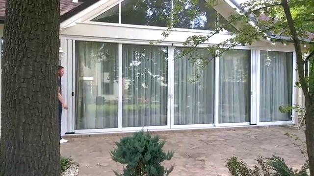 Раздвижная москитная система Plisse смотреть онлайн