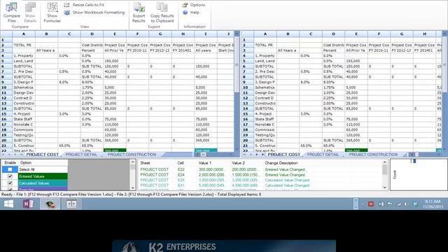 Comparing Two Workbooks With Excel 2013s Compare Files Feature смотреть онлайн