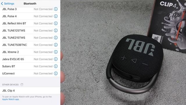 How to Pair JBL CLIP 4 by Bluetooth to an iPhone смотреть онлайн