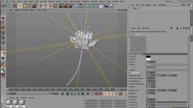 Creating Ice Flowers in Cinema 4D - Tutorial смотреть онлайн