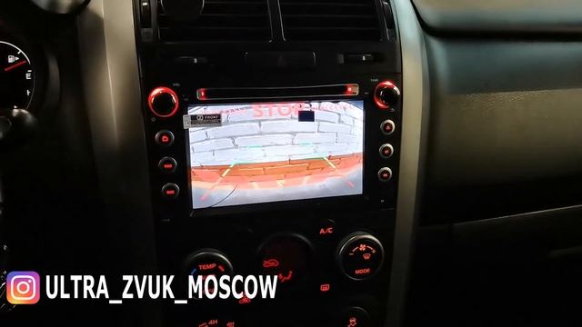 Suzuki Grand Vitara - магнитола Carmedia MKD-S768-P5, камера заднего вида и видеопарктроники смотреть онлайн