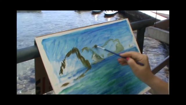 Рисовать на природе,Черногория, Таня Николич. смотреть онлайн