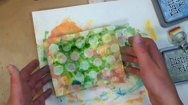 Distress Oxides + Color Burst + Gesso = Fun Inky Cards! смотреть онлайн