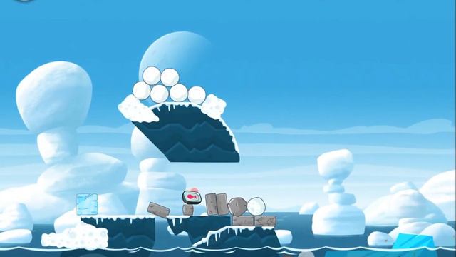 Angry Birds Seasons Arctic Eggspedition level 1-13 Mighty Eagle Walkthrough смотреть онлайн