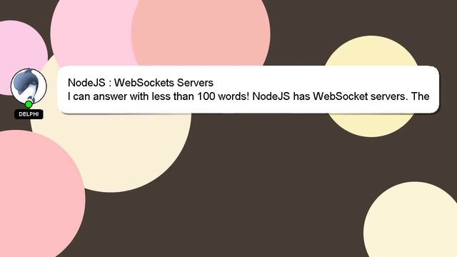 NodeJS : WebSockets Servers смотреть онлайн