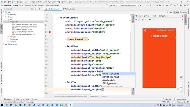4. Coding in Android Studio || Sign Up App || Khmer Language Ep.2/4 смотреть онлайн